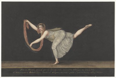 パ・ド・ショールのダンサー、アネット・ケブラー 作： Bartholomeus Ziesenis