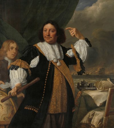 Aert van Nes (1626-1693)、中将 作： Bartholomeus van der Helst