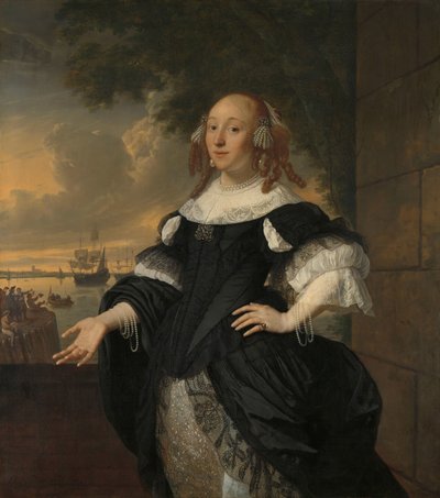 Geertruida den Dubbelde (1647-84), Aert van Nes の妻 作： Bartholomeus van der Helst