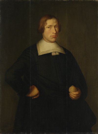 「レモンを持った若者の肖像」 作： Bartholomeus van der Helst