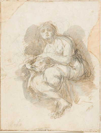 髑髏を持つ女性聖者 作： Bartolomé Esteban Murillo
