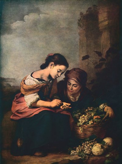 彼らのお金を数える果物売り手、1618年、1914年。 作： Bartolomé Esteban Murillo