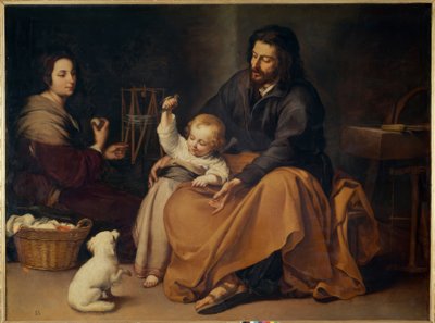 小鳥のいる聖家族 作： Bartolomé Esteban Murillo
