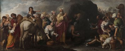 岩から水を打つモーセ、1667-1670。 作： Bartolomé Esteban Murillo