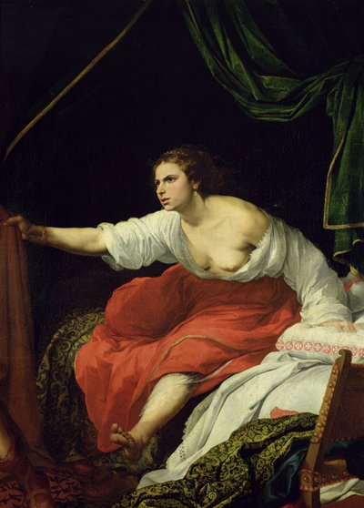 ポティファルの妻、ジョセフとポティファルの妻の詳細、1645-48、242067参照 作： Bartolomé Esteban Murillo