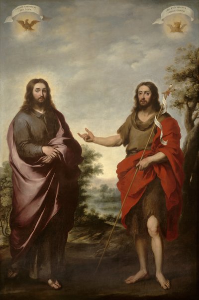キリストを指すバプテスマの聖ヨハネ、1655年頃 作： Bartolomé Esteban Murillo