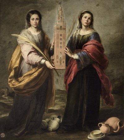 聖人ジュスタとルフィナ、1666年頃。 作： Bartolomé Esteban Murillo