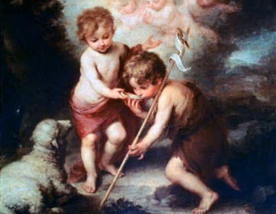 シェルを持つ少年、c1670 作： Bartolomé Esteban Murillo
