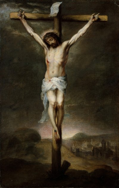 はりつけ、ca。 1675年。 作： Bartolomé Esteban Murillo