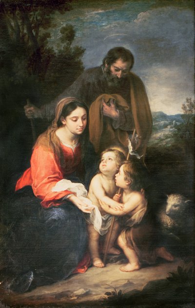 聖ヨハネと聖家族 作： Bartolomé Esteban Murillo