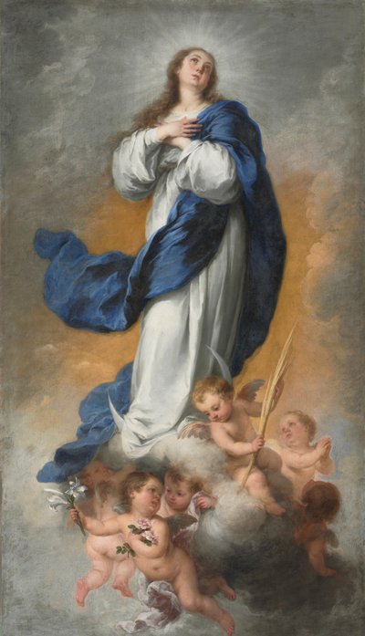 無原罪懐胎、c。 1680 作： Bartolomé Esteban Murillo