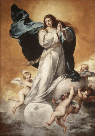 聖母の無原罪懐胎、1650。 作： Bartolomé Esteban Murillo