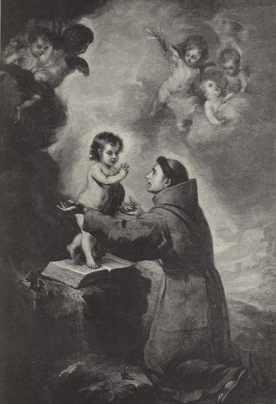 パドヴァの聖アントニウスのビジョン 作： Bartolomé Esteban Murillo