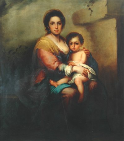処女と子供、18世紀 作： Bartolomé Esteban Murillo