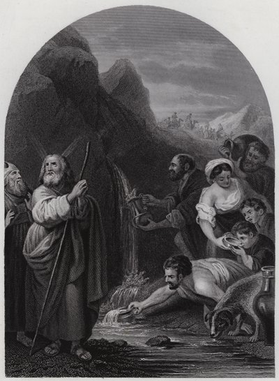 岩を叩くモーゼの姿（彫刻 作： Bartolome Esteban (after) Murillo