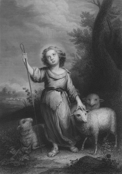 グッド・シェパード（彫刻 作： Bartolome Esteban (after) Murillo