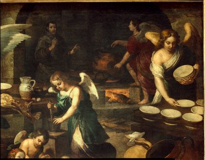 La cuisine des Anges - 天使のキッチン。その1つ ... 作： バルトロメ・エステバン (学校) ムリーリョ