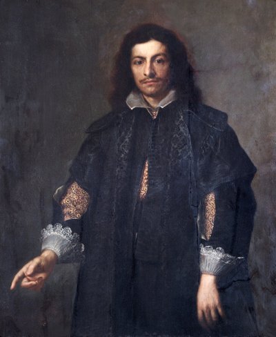 未知の男、1650年代半ば（キャンバスに油彩） 作： Bartolomé Esteban Murillo