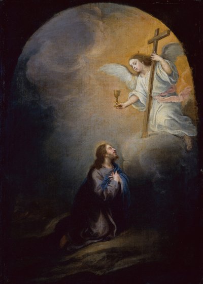 オリーブの園のキリスト（キャンバスに油彩） 作： Bartolomé Esteban Murillo