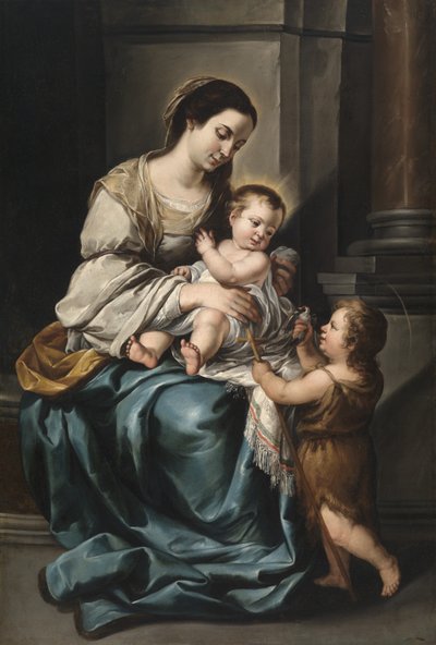 ラ・セラーナあるいは幼子聖ヨハネと聖母子（油彩・カンヴァス） 作： Bartolomé Esteban Murillo