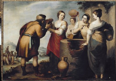 井戸のレベッカとエレアザール（油彩・キャンバス 作： Bartolomé Esteban Murillo