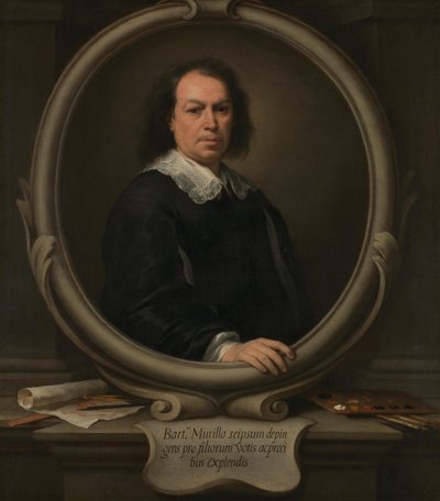 自画像、c.1670-73（キャンバスに油彩） 作： Bartolomé Esteban Murillo