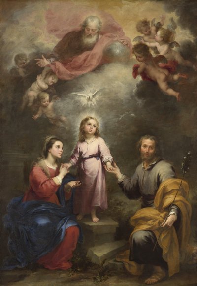 天と地の三位一体（ペドロソ・ムリーリョ） 作： Bartolomé Esteban Murillo
