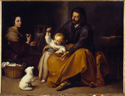 バルトロメ・ムリーリョ（1618-1682）の「聖家族」の絵 作： Bartolomé Esteban Murillo