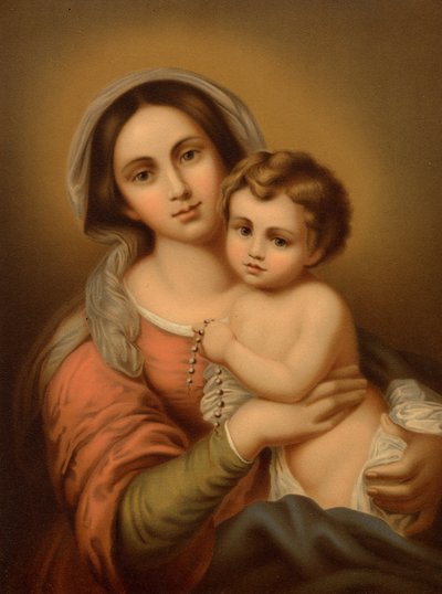子供とマドンナ 作： Bartolome Esteban after Murillo