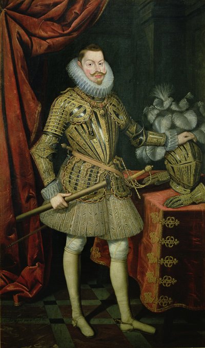 スペインのフィリップ3世の肖像（1578-1621）1621（キャンバスに油彩） 作： Bartolome Gonzalez