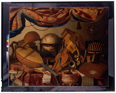 楽器のある静物 作： Bartolomeo Bettera