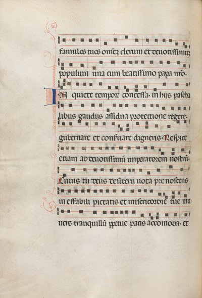 ミセル、ポル。 Exultel用157V音楽、1469年。 作： Bartolomeo Caporali
