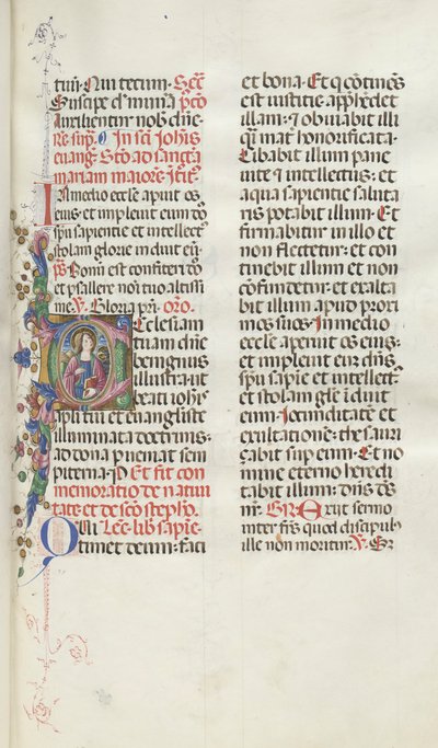 Missale：Fol。 25：イーグルとセントジョン、1469年。 作： Bartolomeo Caporali