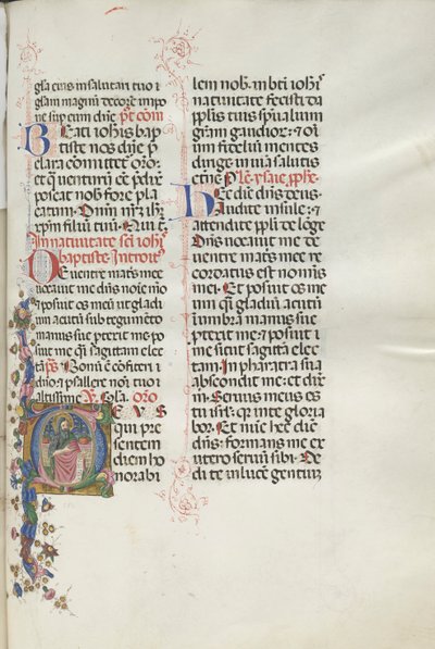 Missale：Fol。 287：洗礼者聖ヨハネ、1469年。 作： Bartolomeo Caporali
