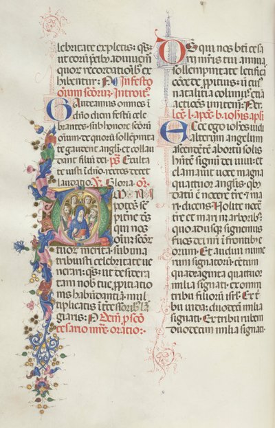 Missale：Fol。 322v：使徒と聖徒の間の聖母、1469年。 作： Bartolomeo Caporali