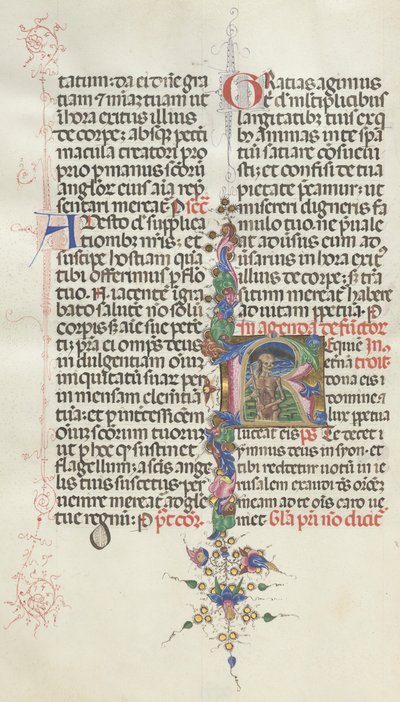 Missale：Fol。 387v：死神は鎌を持つスケルトン、1469年。 作： Bartolomeo Caporali