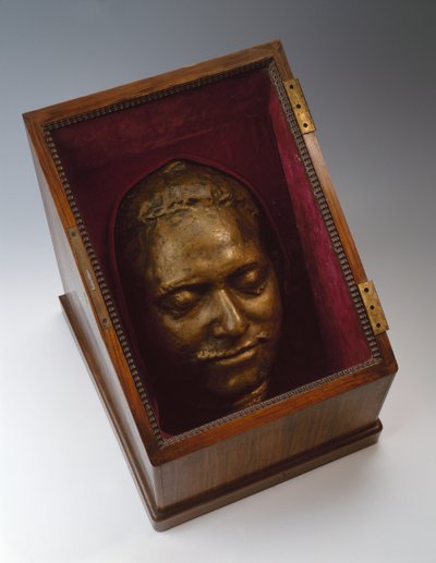 ピーター1世のデスマスク、1725年 作： Bartolomeo Carlo Rastrelli