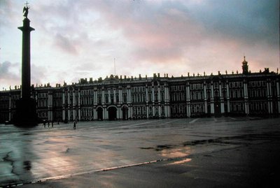 冬の宮殿の外観（1753-52年）（写真） 作： Bartolomeo Carlo conte Rastrelli