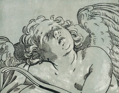 眠っているキューピッド、1630-45。 作： Bartolomeo Coriolano