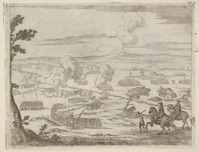 長征の後、フランチェスコ 1 世デステは軍隊と共にカッサーノ川を通過します, 木..., 1659. 作： Bartolomeo Fenice