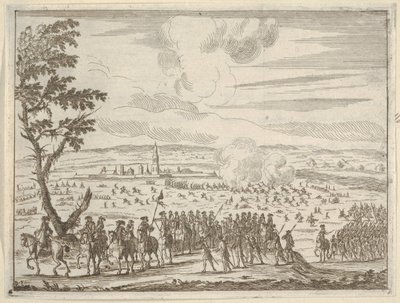 フランチェスコ・デステは、1659年、L...のないクレモナの困難な決議の後、フランス軍を率いる. 作： Bartolomeo Fenice