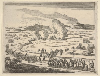 アレクサンドリアの包囲が始まります, フランシスのキリスト教徒の王子と英雄のアイデアから., 1659. 作： Bartolomeo Fenice