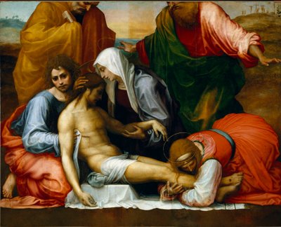 Lament sur le christ mort - 死んだキリストへの嘆き。1511-1512.絵画 Fra 