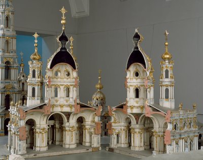 サンクトペテルブルク（サンクトペテルブルク）の復活の聖母修道院（スモルニー）のプロジェクト 作： Bartolomeo Franceso Rastrelli