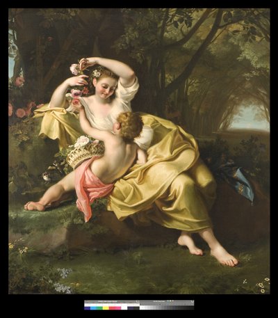春の寓意、1705-09 作： Bartolomeo Guidobono