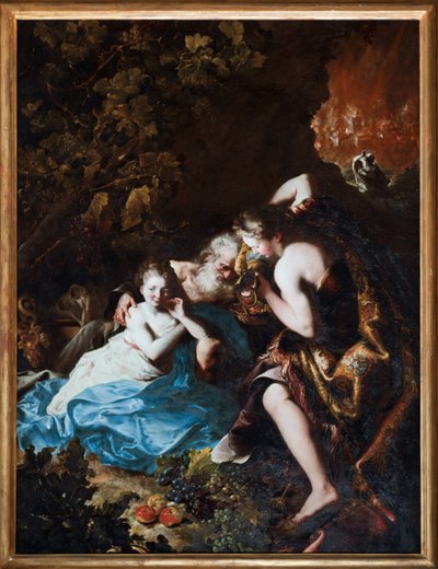 Loth et ses filles (ロットと娘たち) Bartolomeo Guidobono (1654-1709) 作 1694-1696 Musei di Strada Nuova Genes 作： Bartolomeo Guidobono