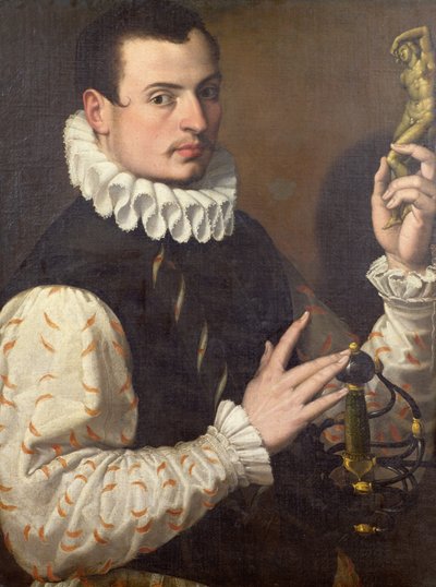 若い男の肖像 作： Bartolomeo Passarotti