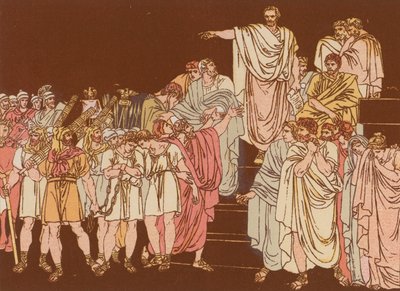 彼の息子を死刑にするブルータス 作： Bartolomeo Pinelli