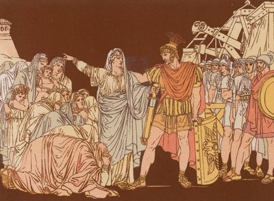 Coriolanusと彼の母親 作： Bartolomeo Pinelli