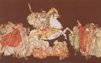 裂け目に飛び込むクルティウス 作： Bartolomeo Pinelli